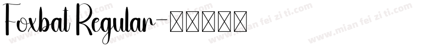 Foxbat Regular字体转换